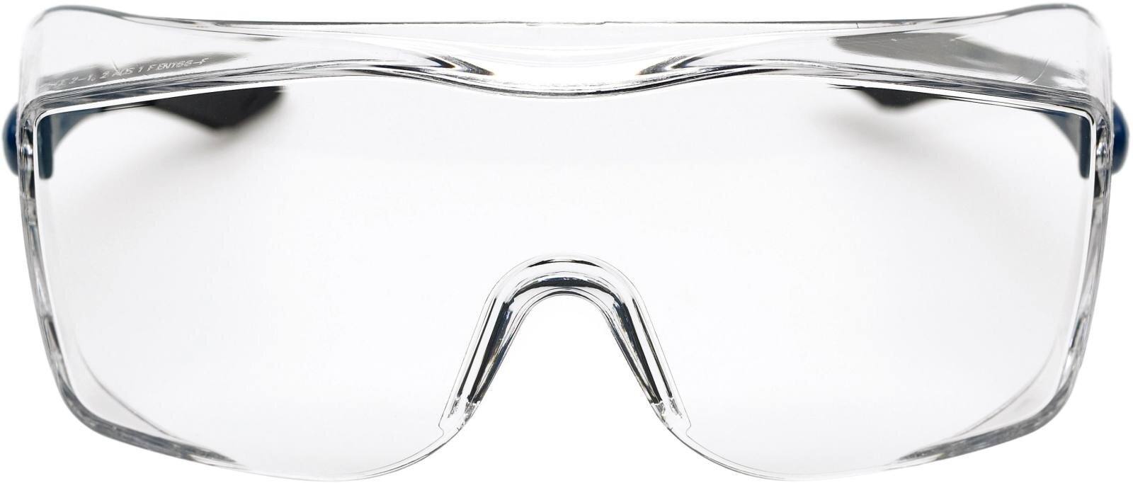 3M 17-5118-2040M OX2000 Overspecs Mavi Şeffaf Lens Polikarbonat Dx