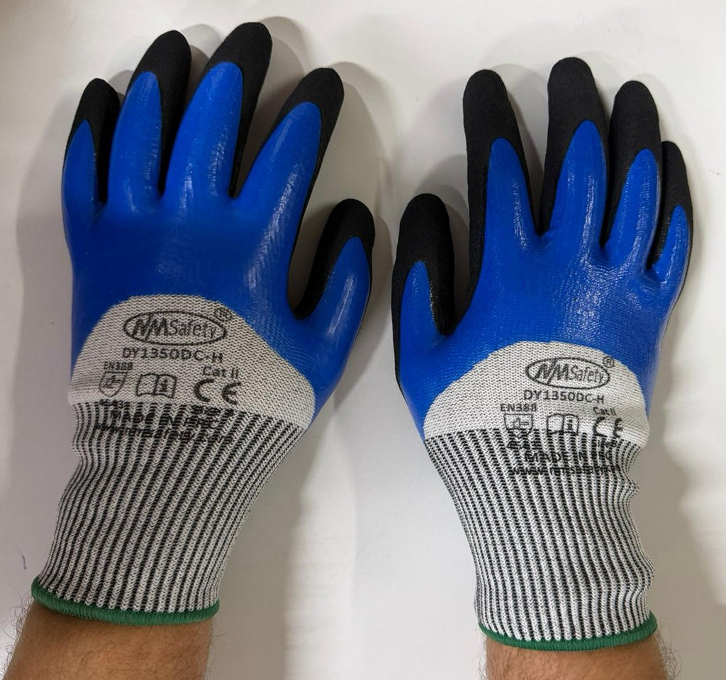 NM Safety DY1350DC-H Kesilmez 5 3/4 Kaplı Nitril Eldiven NO:8