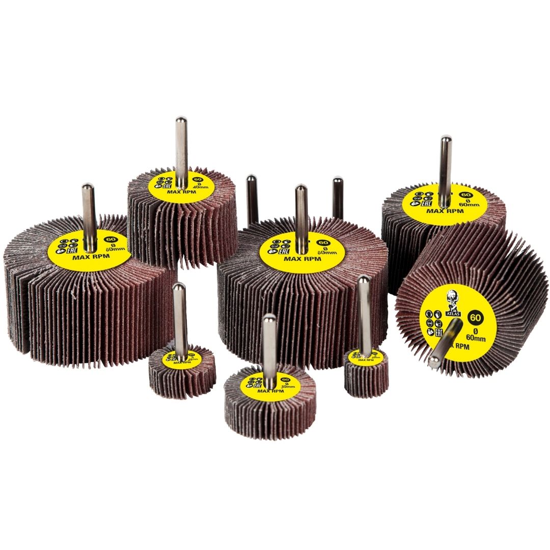 Atlas Saplı Mop Zımpara 40x15 mm 60 Kum (1 Kutu - 10 Adet)